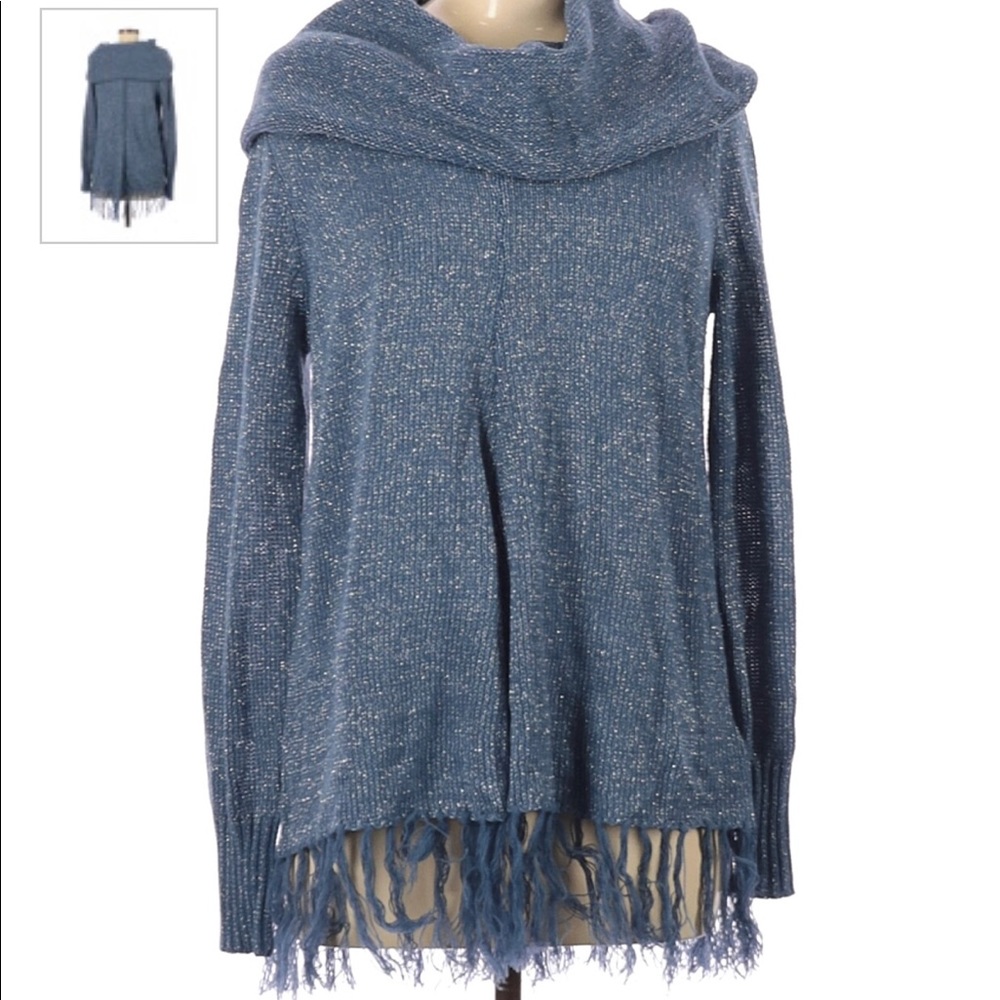 NINE WEST EUC VINTAGE AMERICA GRAY LS SWEATER SM - Picture 1 of 11
